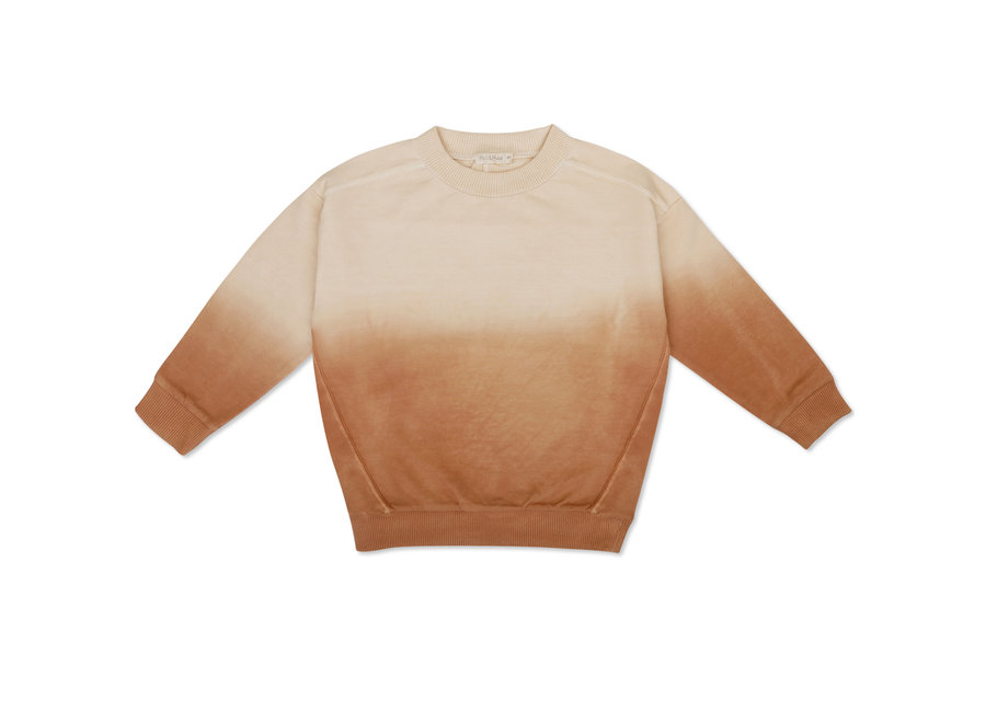Oversized summer sweater | Dégradé peche melba