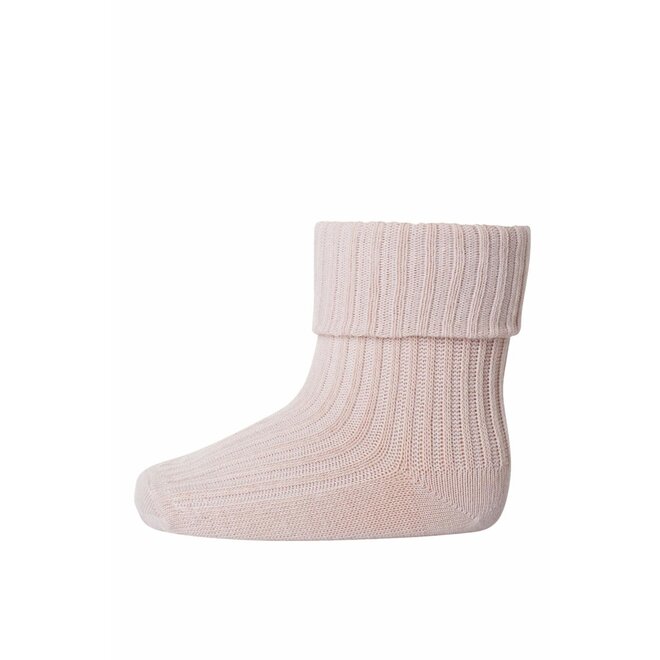 MP Denmark | Cotton rib baby socks Rose Dust