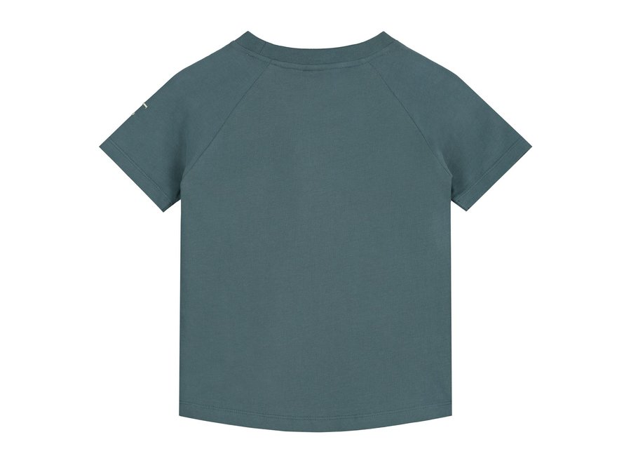 Crewneck Tee GOTS | Blue Grey