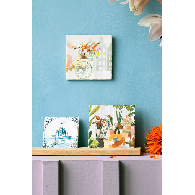 Storytiles | Vrolijkheid in een fietsmand Small