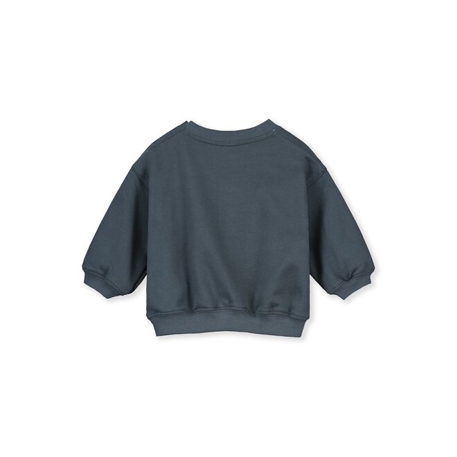 Gray Label | Baby Dropped Shoulder Sweater GOTS Blue Grey