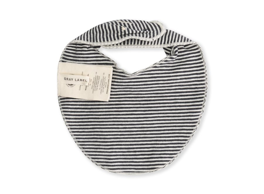 Baby Bib GOTS | Nearly Black/Cream