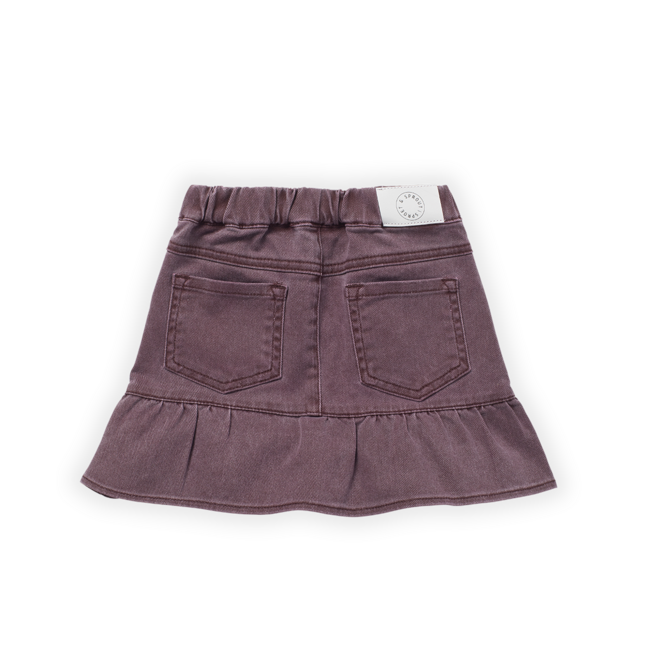 Denim skirt Burgundy