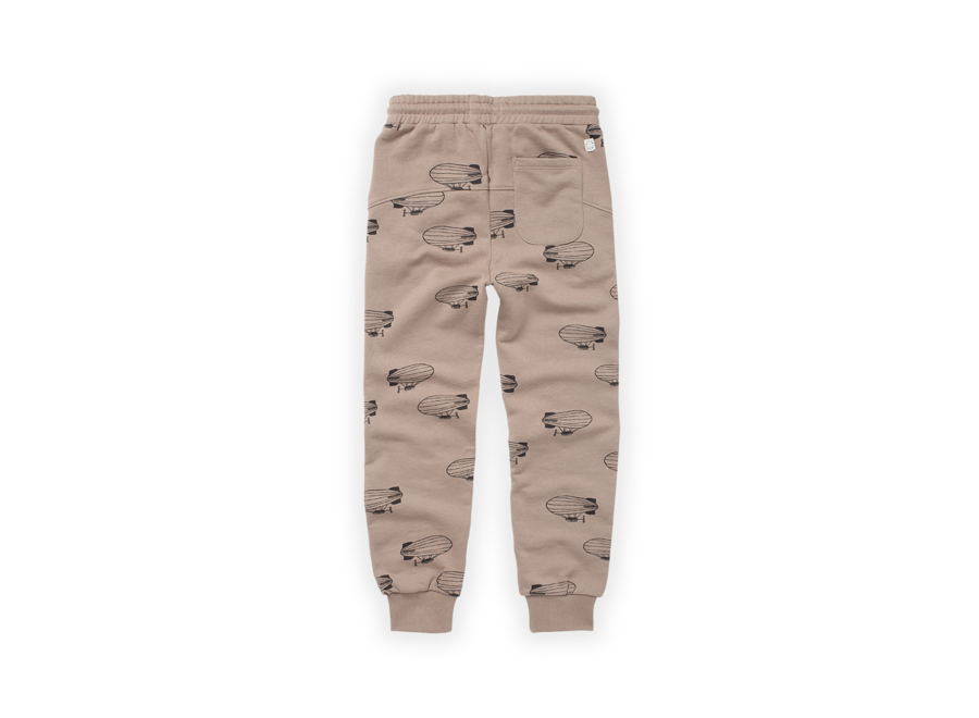 Sweatpants Zeppelin Print Mud