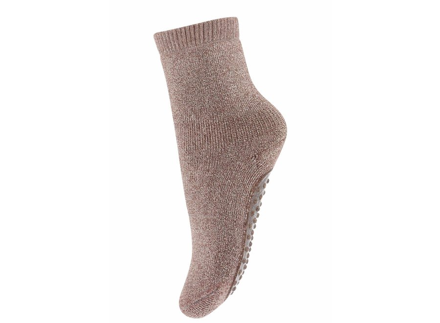 Celina socks with anti-slip Brown Sienna