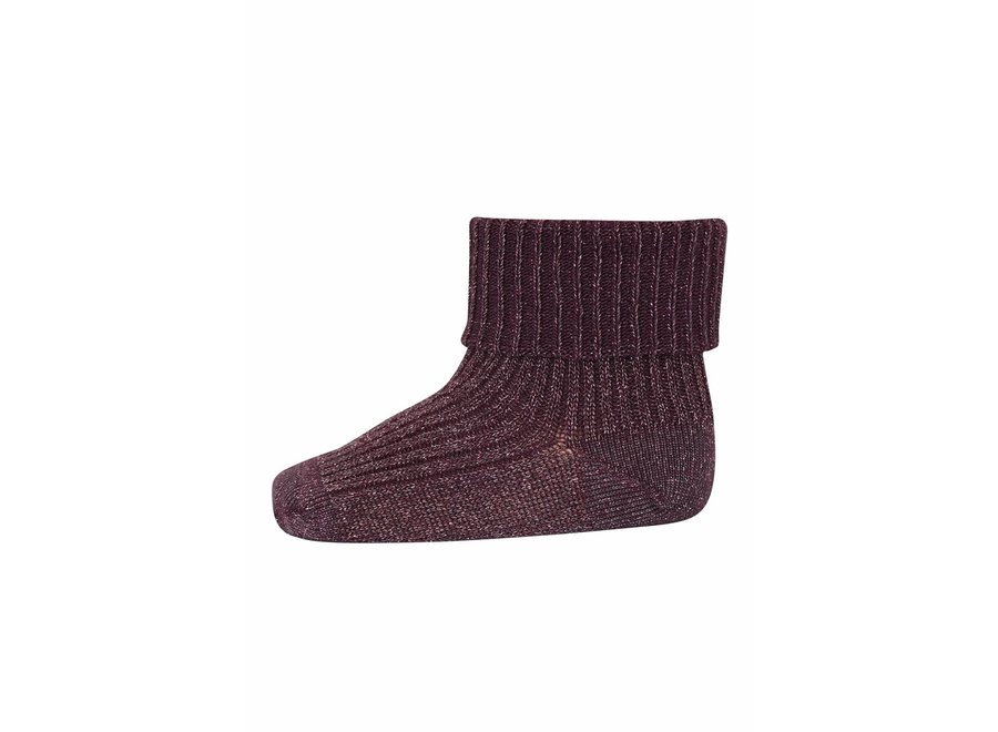 MP Denmark | Ida glitter socks Dark Purple