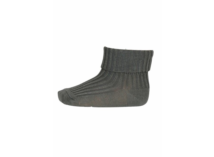 MP Denmark | Wool rib baby socks Agave Green