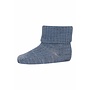MP Denmark | Wool Rib Socks Dark Denim Melange