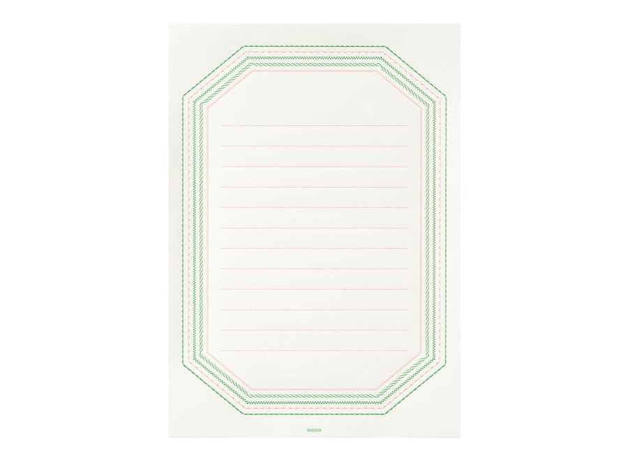 Midori  Letterpress Letter Set Frame Pink 