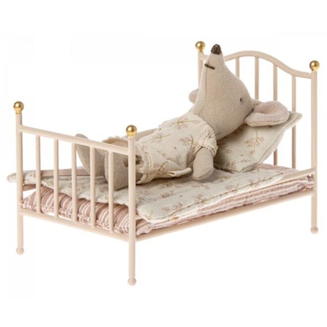 Maileg | Vintage bed, Mouse - Rose