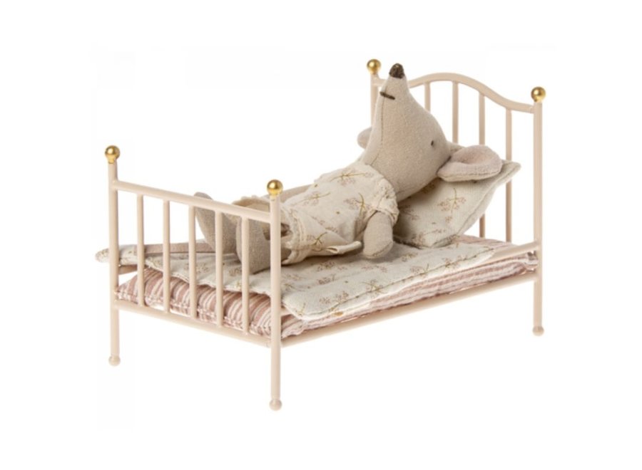 Maileg | Vintage bed, Mouse - Rose