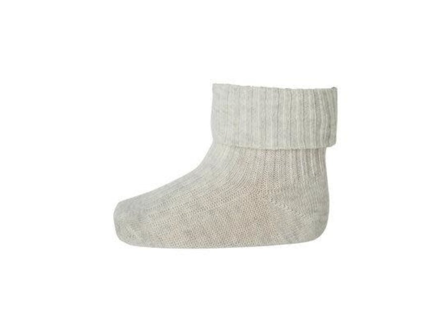 MP Denmark | Cotton rib baby socks Creme Melange