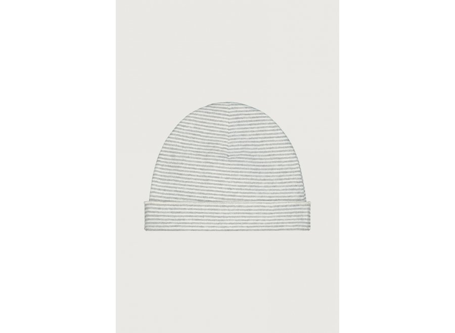 Gray Label | Baby Beanie GOTS Grey Melange/Cream