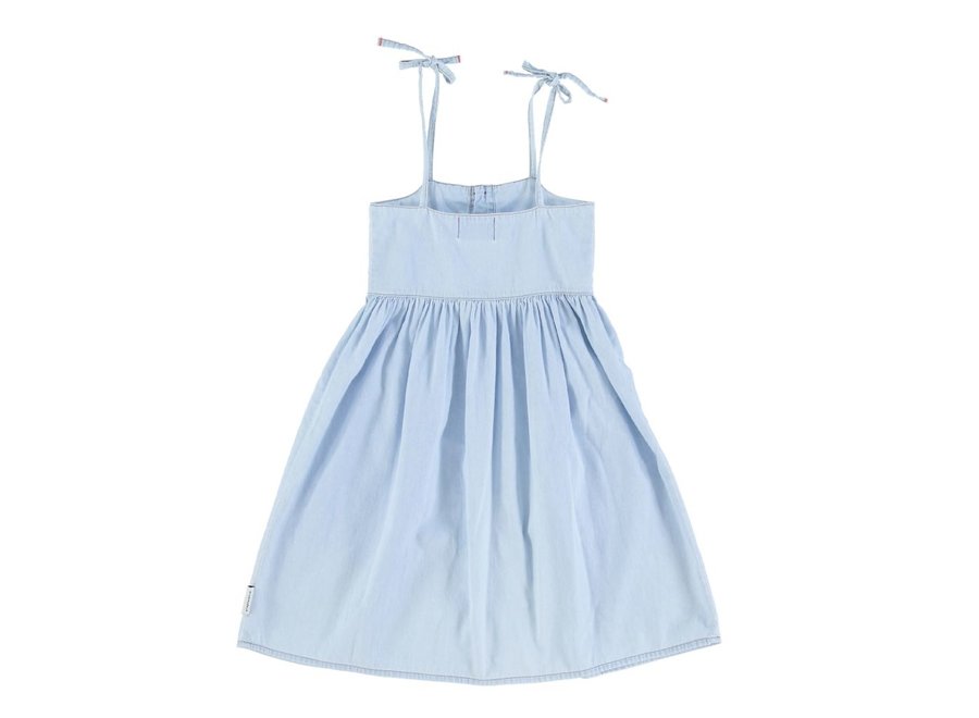 Piupiuchick | Long Dress Light Blue Chambray