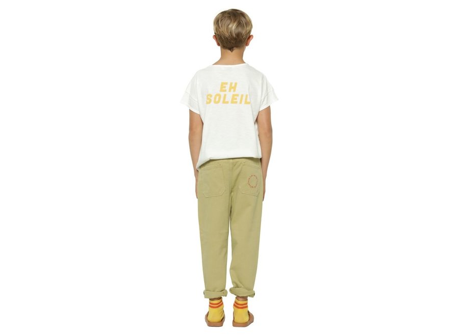 Piupiuchick | T-Shirt Ecru Yellow Sun Print