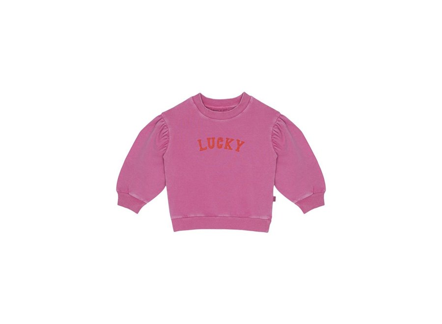 House of Jamie | Balloon Sweater Very Berry (Garment Dye)