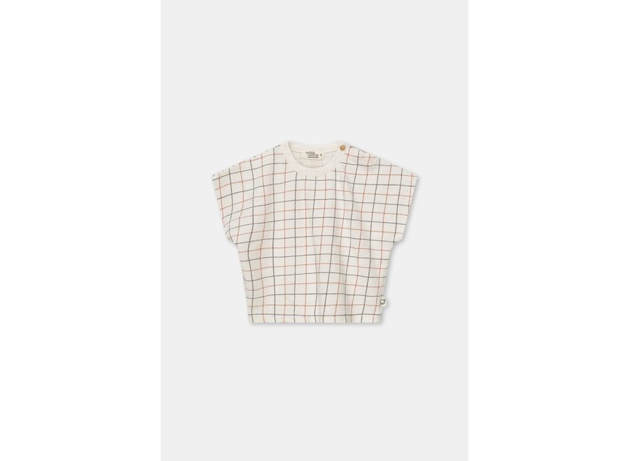 My Little Cozmo | Micah Plaid crepe baby T-shirt