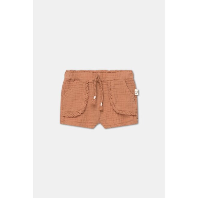 Stella Gauze skirt shorts Terracotta