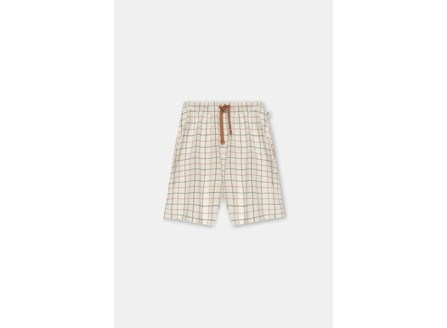 Bert Plaid crepe Bermuda shorts