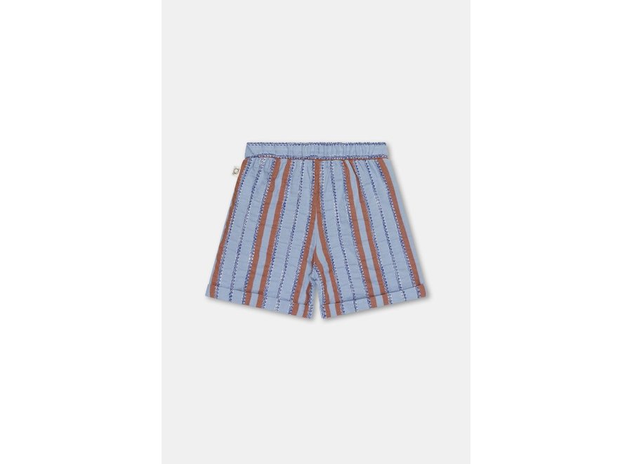 My Little Cozmo | Cary Striped denim Bermuda shorts