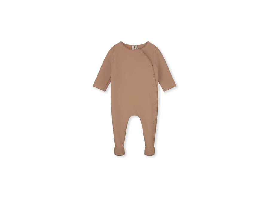 Gray Label | Newborn Suit with Snaps GOTS Biscuit