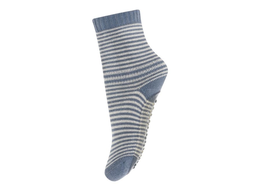 MP Denmark | Vilde socks with anti-slip Stone Blue