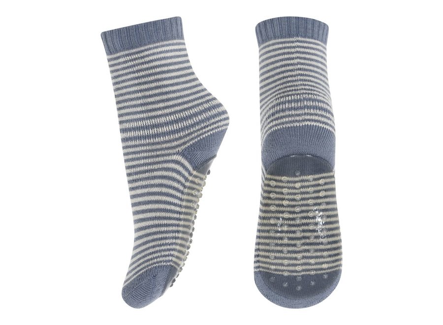 MP Denmark | Vilde socks with anti-slip Stone Blue