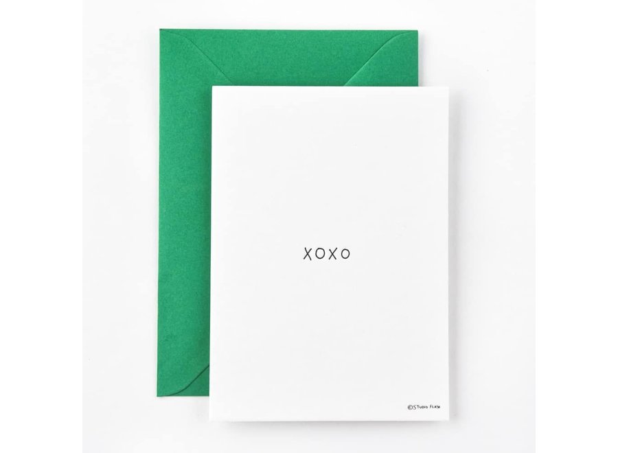 Studio Flash | Letterpress Card 'xoxo'