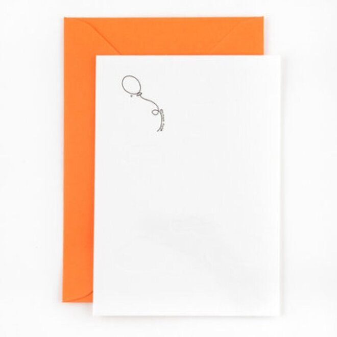 Studio Flash | Letterpress Card 'balloon in the clouds'