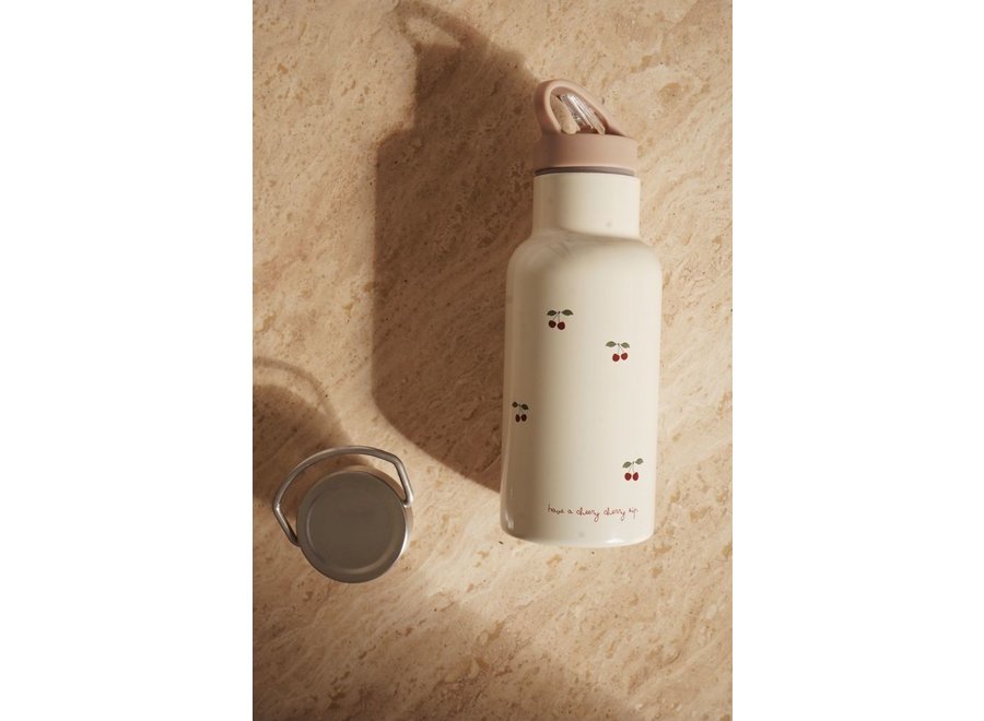 Stainless Steel Thermos Bottle - Cherry par Konges Sløjd 