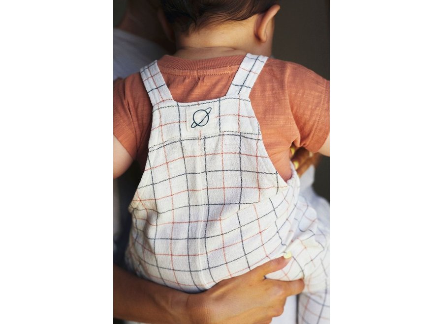 My Little Cozmo | Kit Slub dropped shoulder baby T-shirt Terracotta