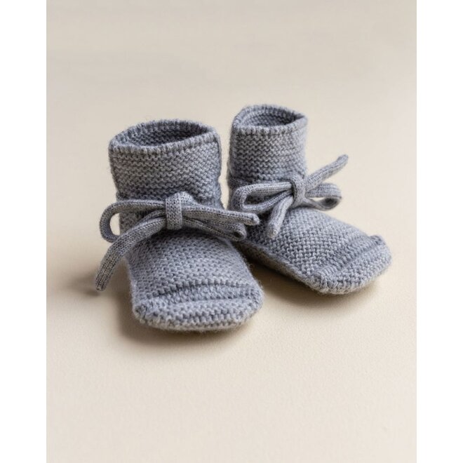 Hvid | booties grey melange