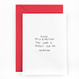 Studio Flash | Letterpress Card 'please smile and pretend'
