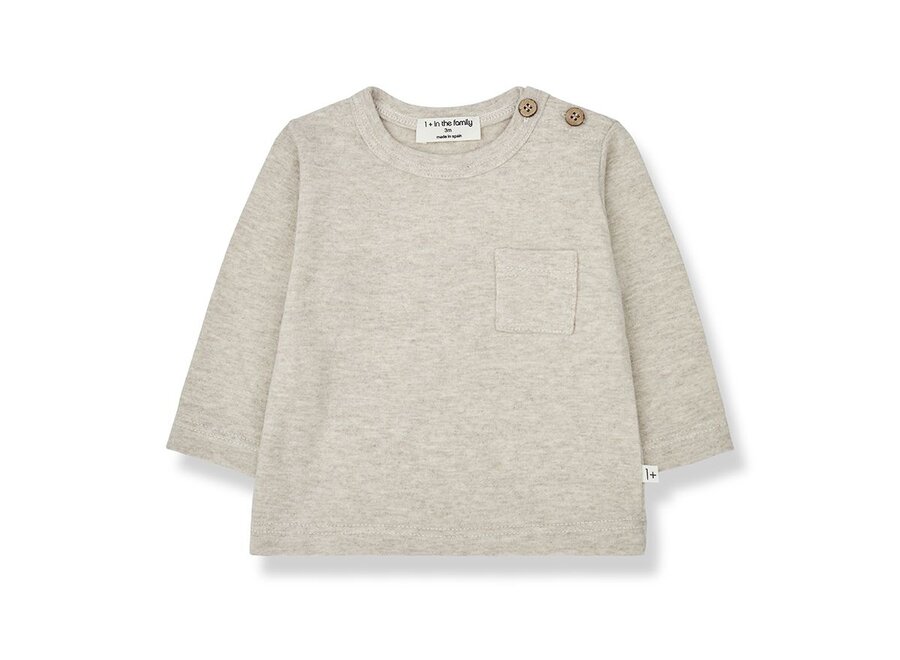 1+ in the family | Oriol Long Sleeve T-Shirt Oatmeal