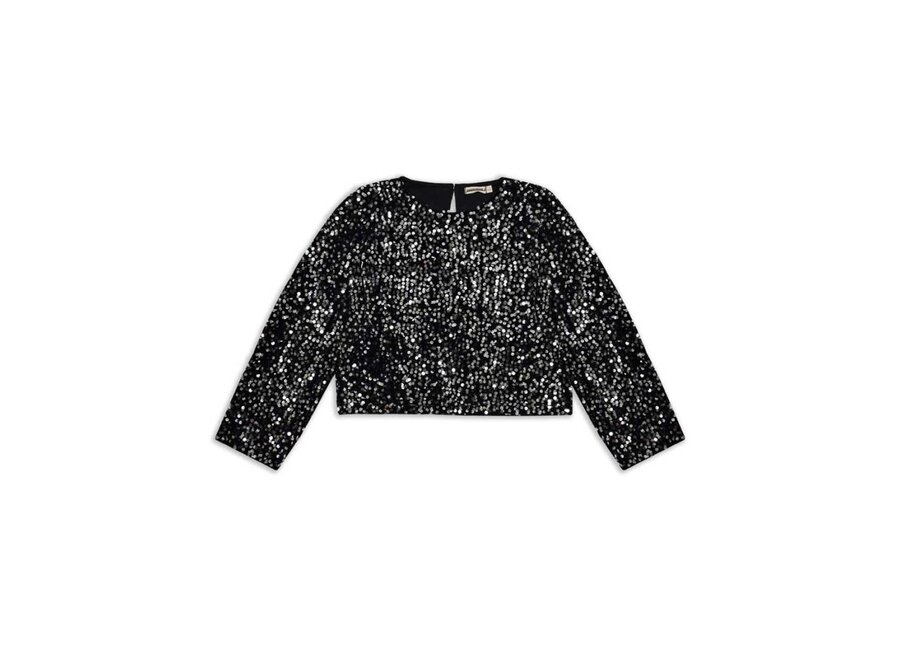 Ammehoela | May Top Silver Sequin