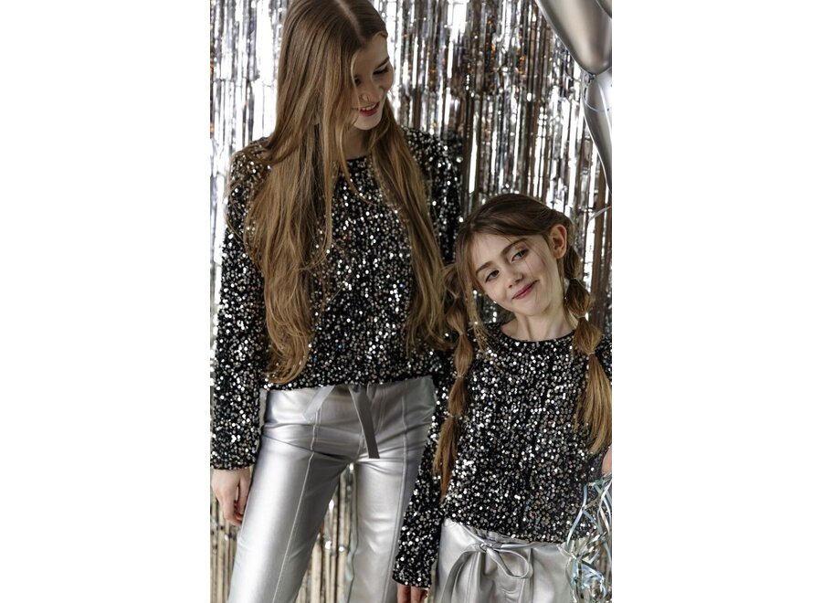 Ammehoela | May Woman Top Silver Sequin