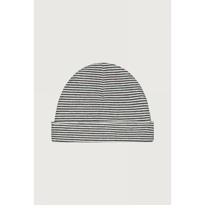 Gray Label | Baby Beanie GOTS Nearly Black/Cream