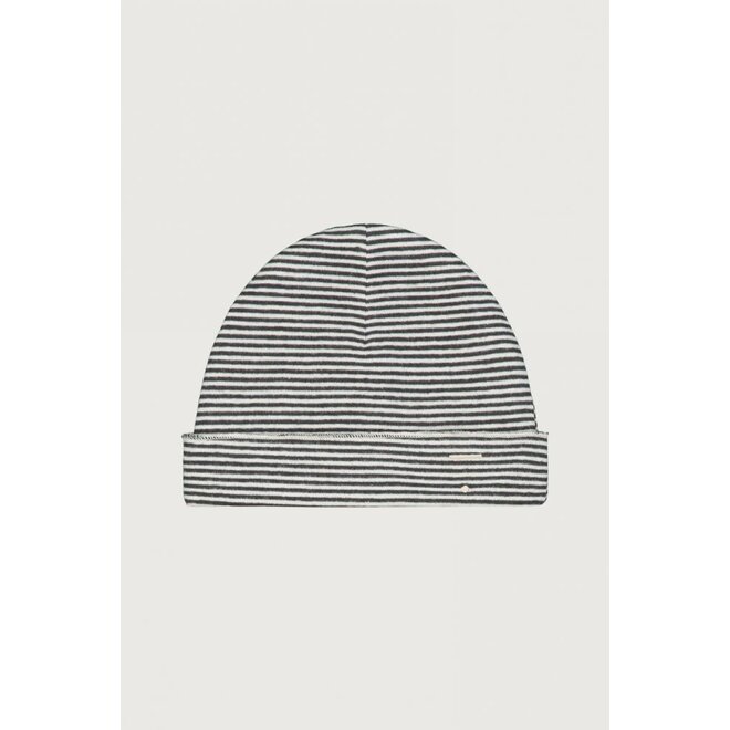 Gray Label | Baby Beanie GOTS Nearly Black/Cream