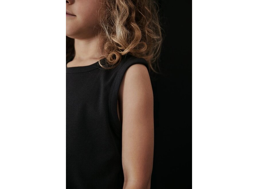 Gray Label | Sleeveless Vest GOTS Nearly Black