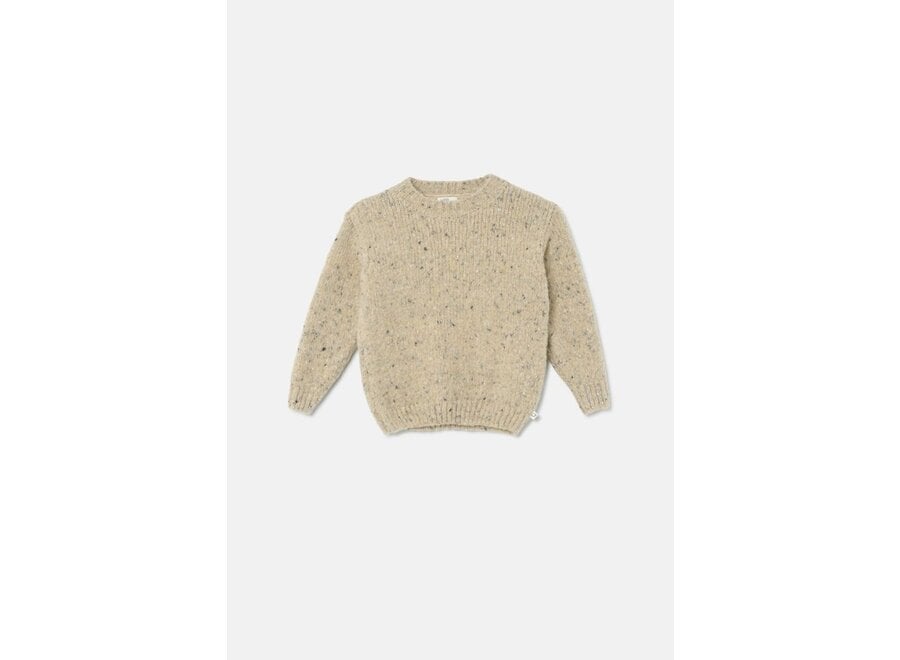 Melange Tricot Sweater Stone