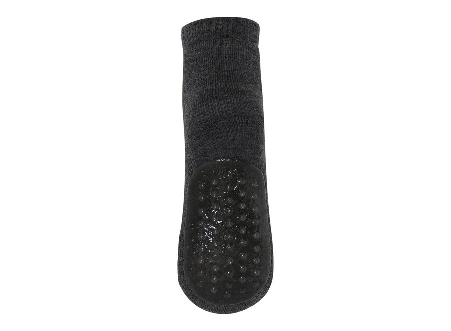 MP Denmark | Wool Socks - Anti-Slip Dark Grey Melange