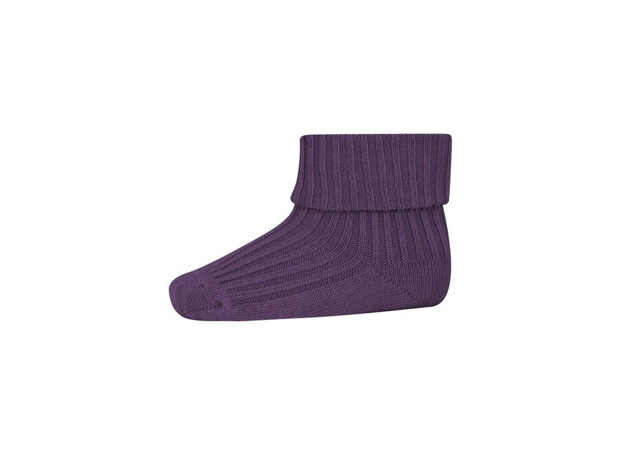 Cotton Rib Baby Socks Patrician Purple