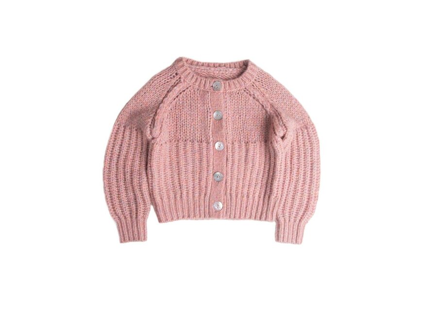 Longlivethequeen | Open Knit Cardigan 222 Woodrose | Wijsneus