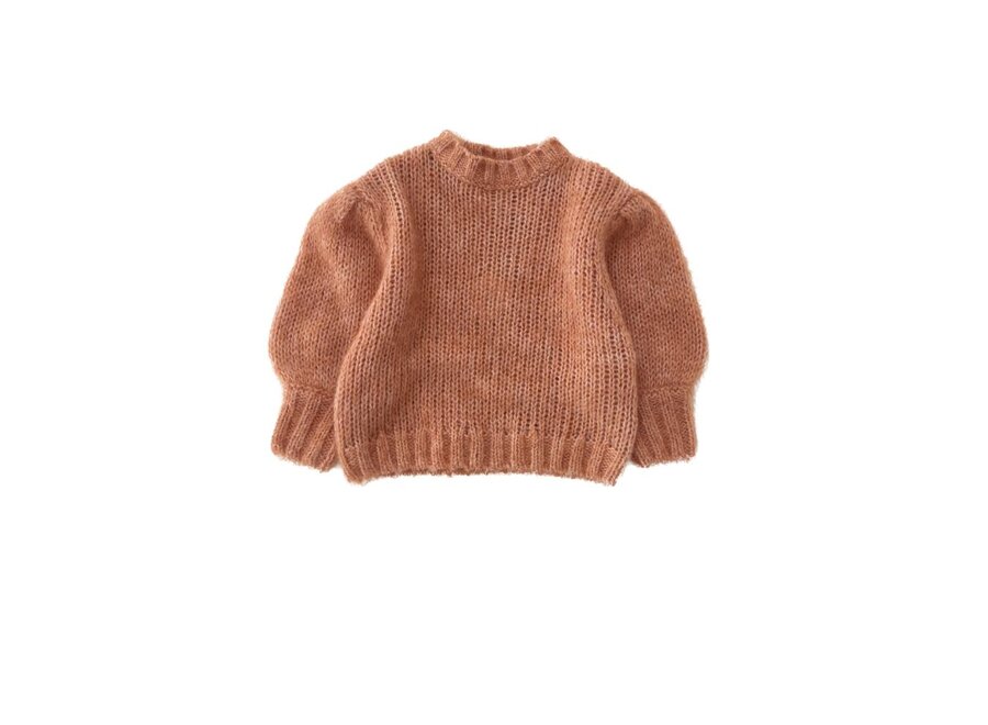 Knitted Puffed Sweater 226 Peach
