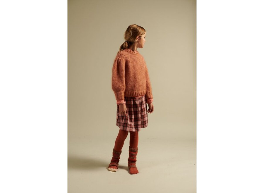 Longlivethequeen | Knitted Puffed Sweater 226 Peach