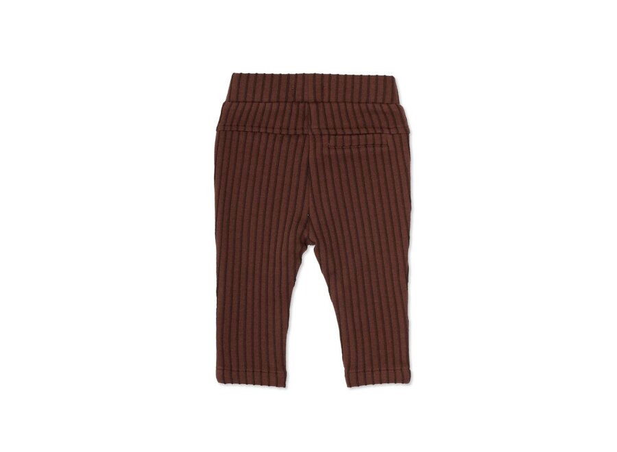 Phil&Phae | Tapered Baby Pants Stripes Burnt Umber