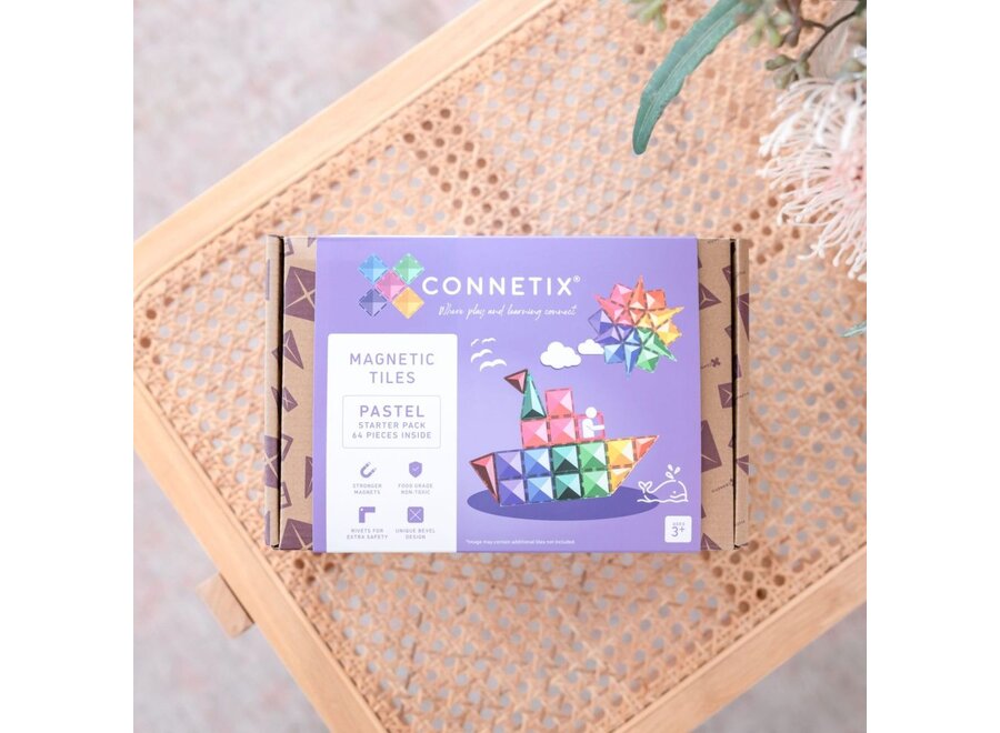 Connetix | Pastel Starter Pack (64 pc)