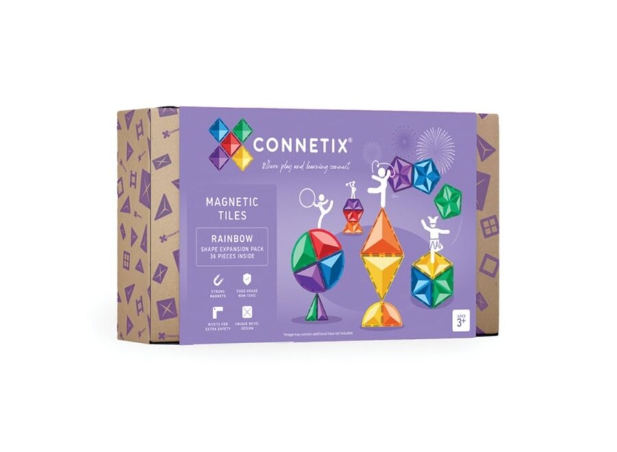 Connetix | Rainbow Shape Expansion Pack (36 pc)