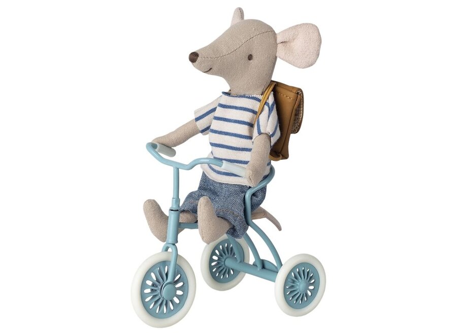 Maileg | Abri à Tricycle Mouse Petrol Blue