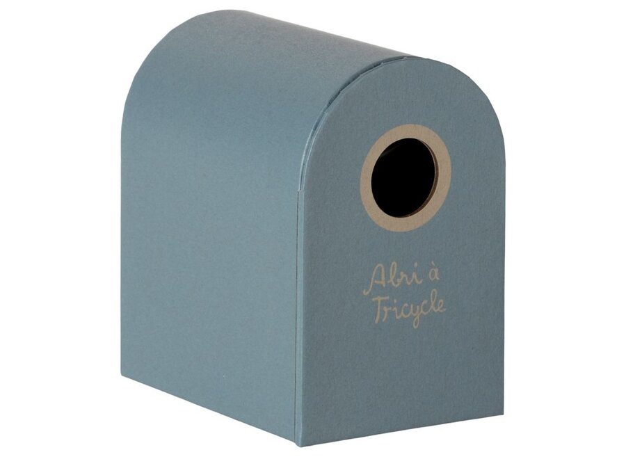 Maileg | Abri à Tricycle Mouse Petrol Blue